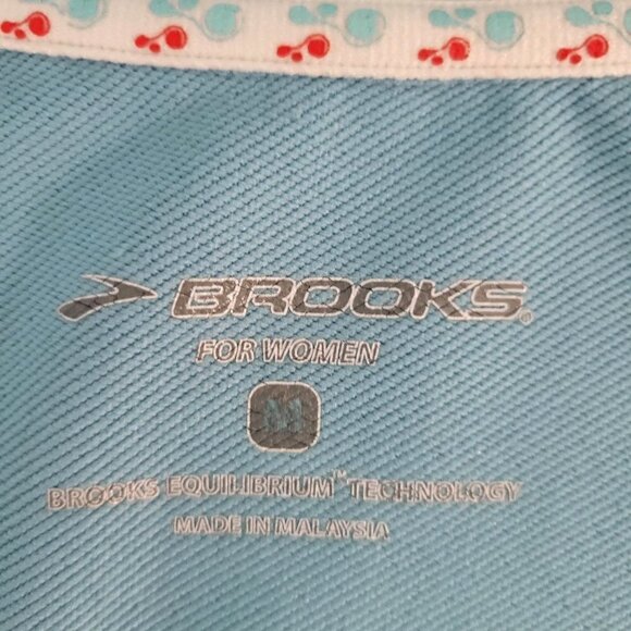 Brooks Equilibrium Tech Womens Half Zip Sweatshirt Pullover Blue- M - Picture 6 of 9